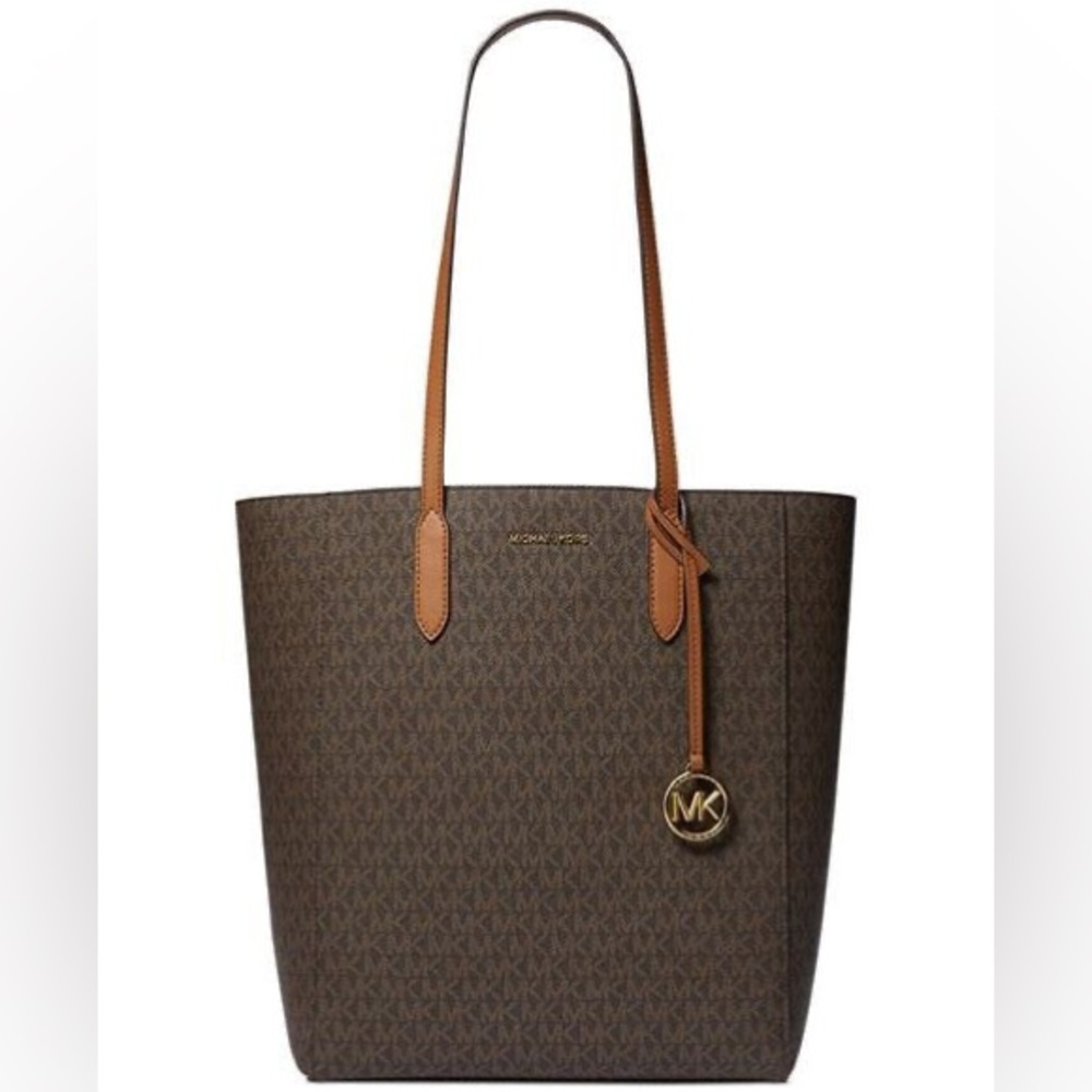 MICHAEL KORS Sinclair Large North South Shopper Tote Brown, NWOT